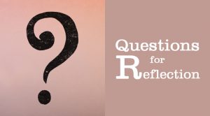 Questions for reflexion
