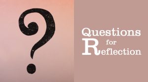 Questions for reflexion